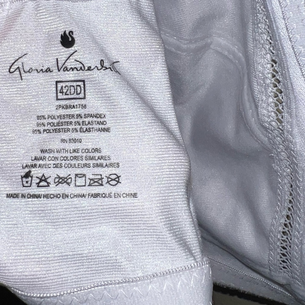 New✨Gloria Vanderbilt Womens Full Coverage Bra Wire-Free - Picture 5 of 5